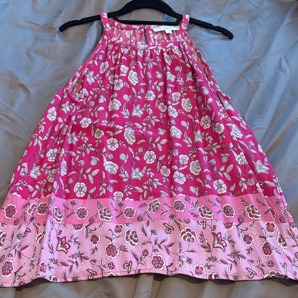 LOFT Pink Floral Top